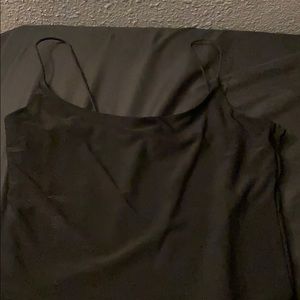 Black dressy top (cropped)